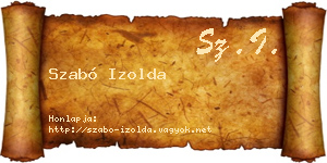 Szabó Izolda névjegykártya